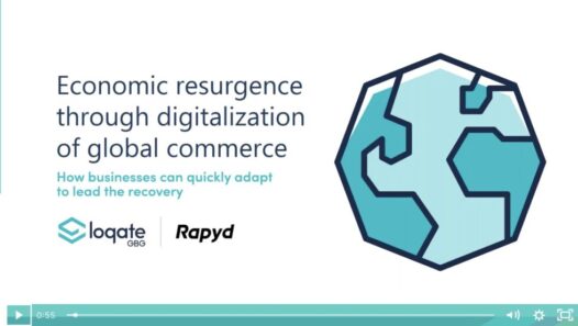 An image of a globe and the title Econimic Resurgence Through Digitalization of Global Commerce
