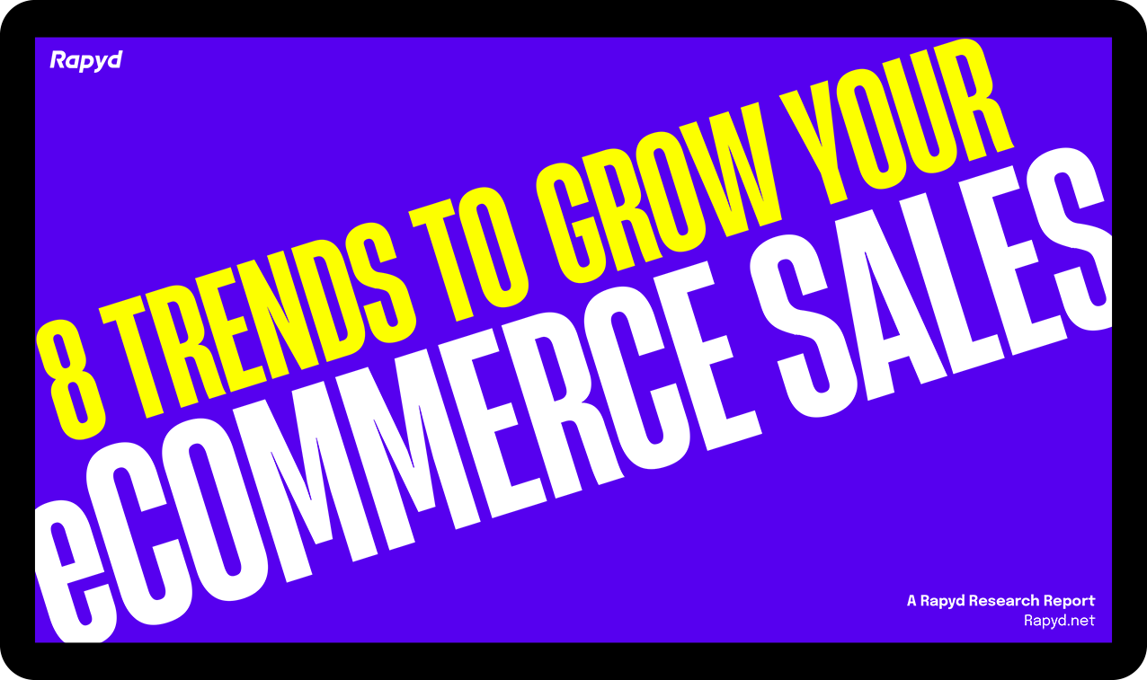 8 Trends to Grow eCommerce Sales ipad ebook cover