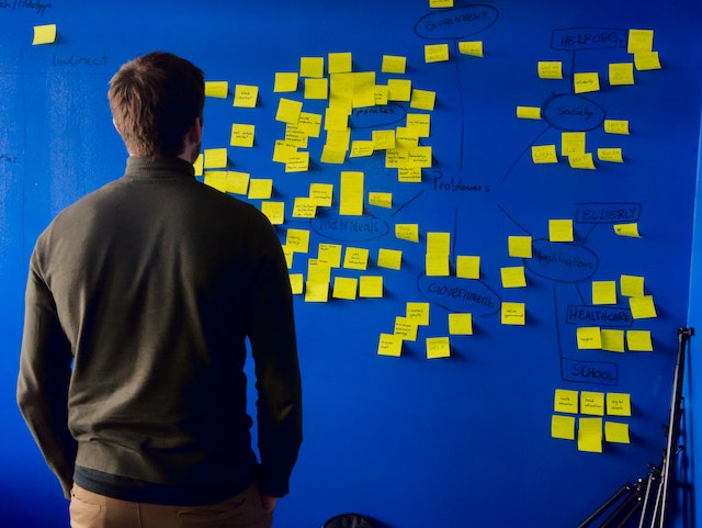 B2B eCommerce Trends on post-it notes