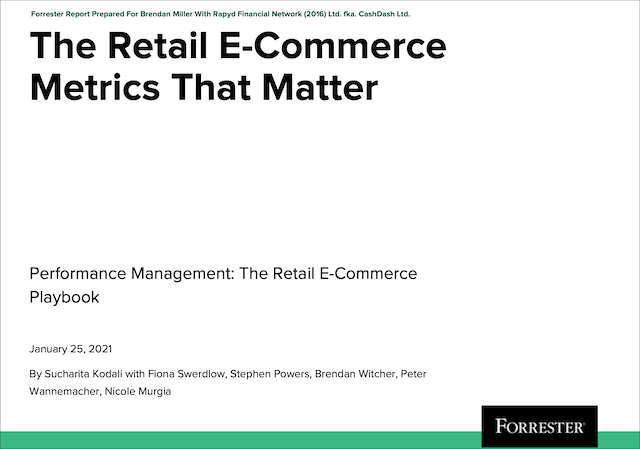 Forrester The Retail eCommerce Metrics that Matter Report Cover Image