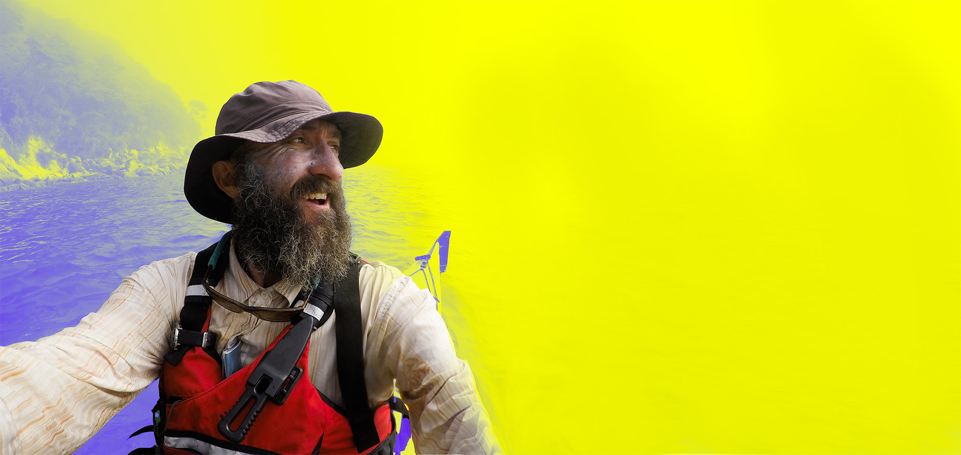 A man in a boat enjoys a day out while not worrying about his payments infrastructure.