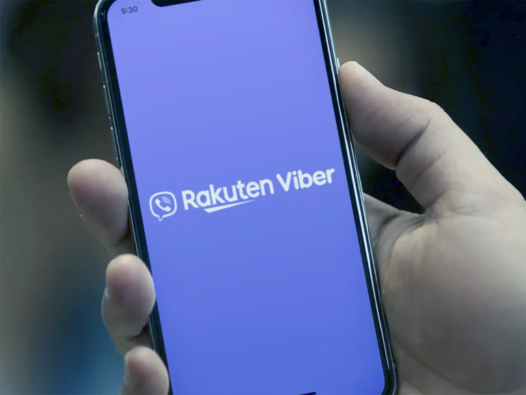 Viber logo on a mobile device.