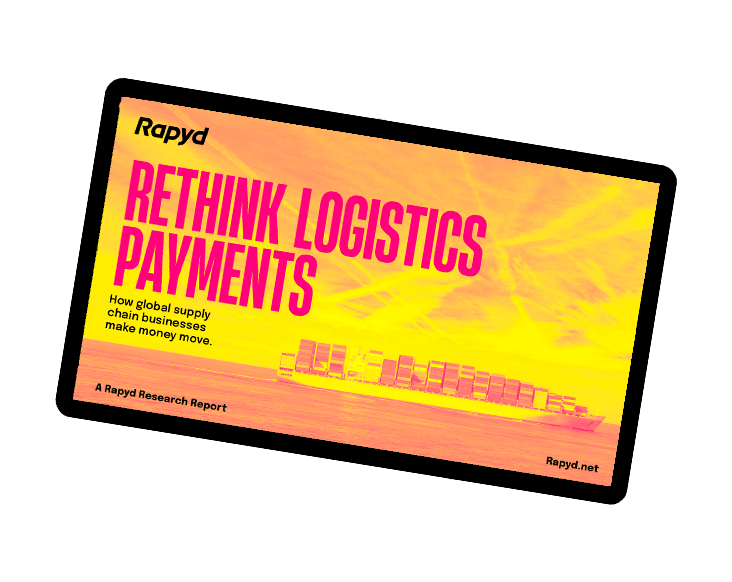 Rethink Logistics Payments tablet