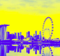 Singapore Skyline With Many Towers