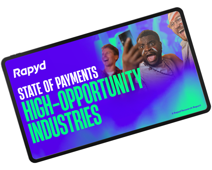 State of payments: high opportunity industries inside a tablet