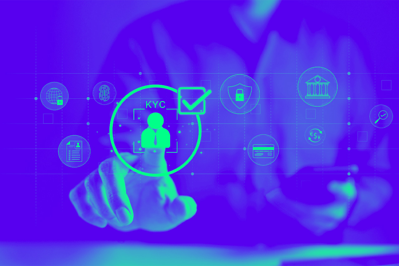 Interactive KYC compliance interface with the user.