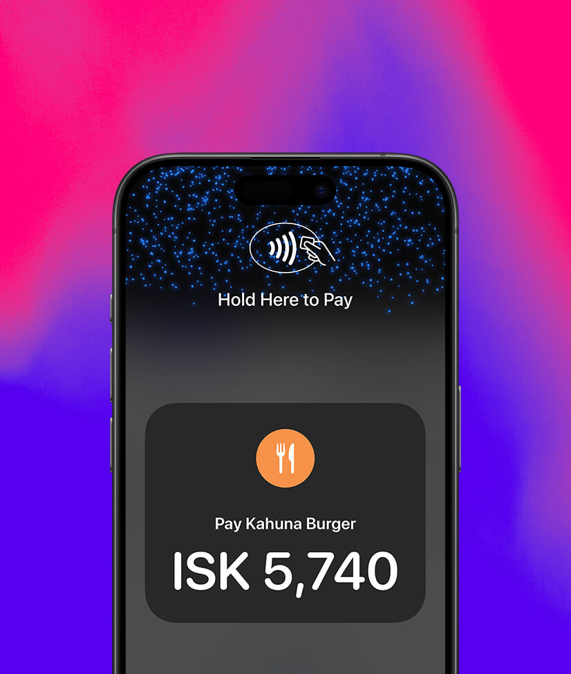 iPhone's screenshot: hold here to pay