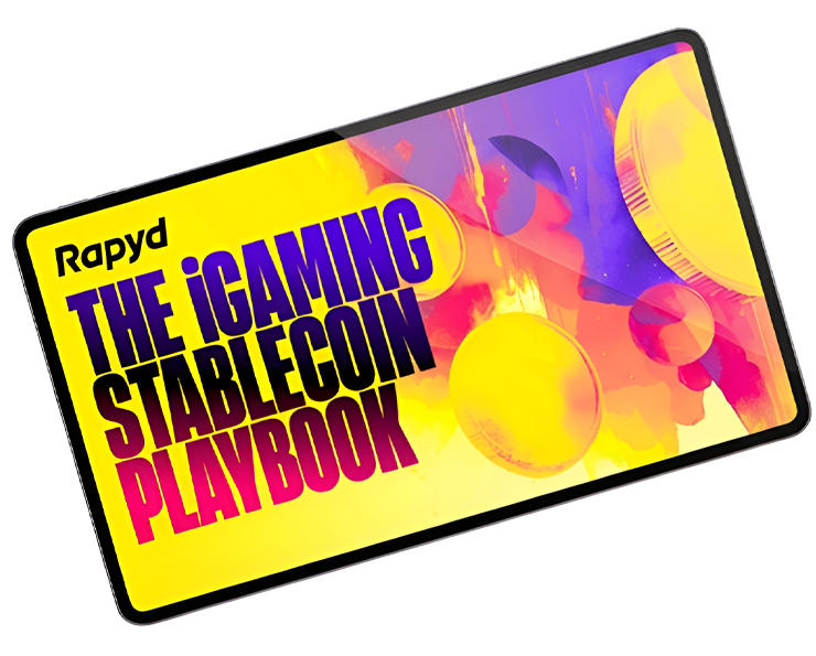 The iGaming Stablecoin Playbook inside a tablet