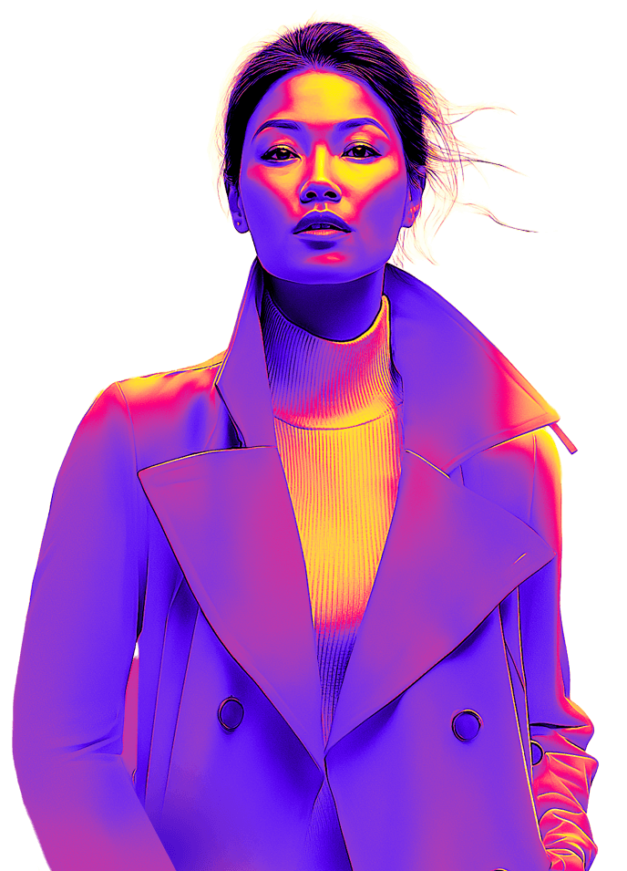 An animated woman